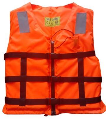 Aadhavan 0.500 Plain Nylon Life Jacket, Size : Large