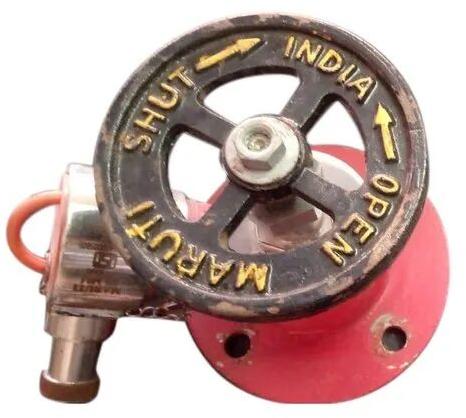 8 Bar Semi-automatic Cast Iron Fire Hydrant Valve, Color : Red