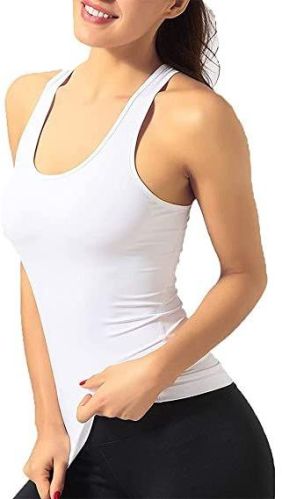 Plain Cotton Ladies Tank Tops, Size : Standard