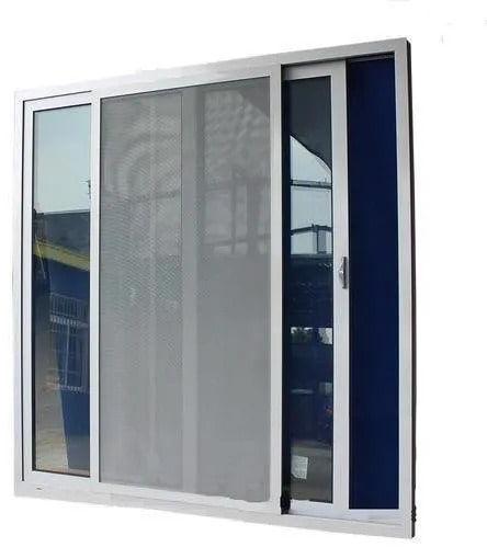 Stainless Steel Sliding Window Mosquito Net, Color : Silver