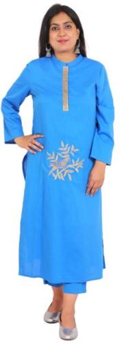 Zari Sparrow Boota Kurti With Pant, Size : M, L, XL, XXL