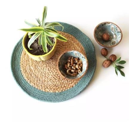 Jute Table Mats, Shape : Round
