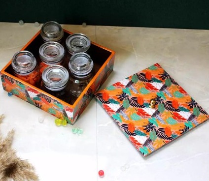 Monsterahut Polished MDF Box, Shape : Square