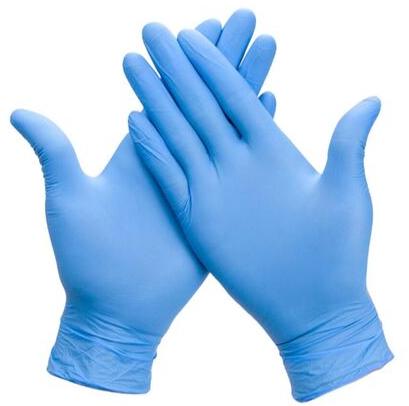 Nitrile Surgical Gloves, Size : Free Size