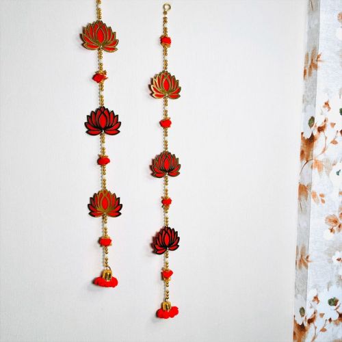 Paper Mache Lotus Decorative Door Hanging, Style : Modern