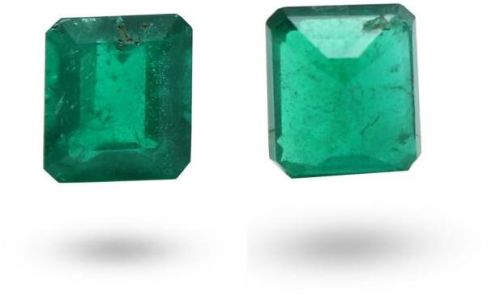 ED00019 Drak Green Zambia Emerald, Shape : Square