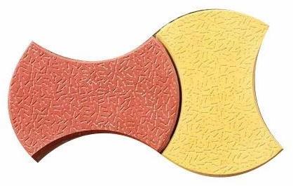 Plain Concrete Olympia Paver Block, For Flooring