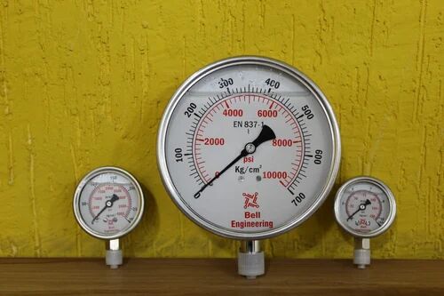 Bell Engineering Pressure Gauge, Dial Size : 6 Inch / 150 Mm