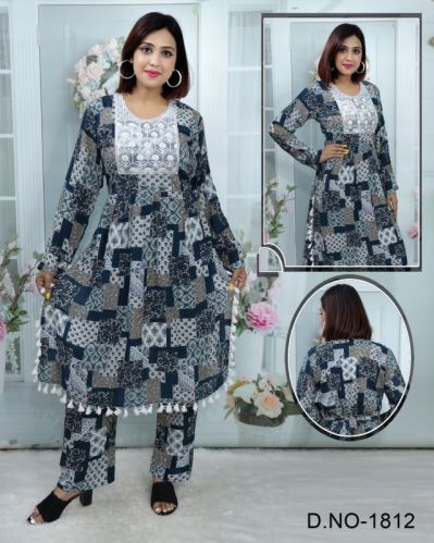 Ladies Floral Printed Palazzo Suit, Size : M