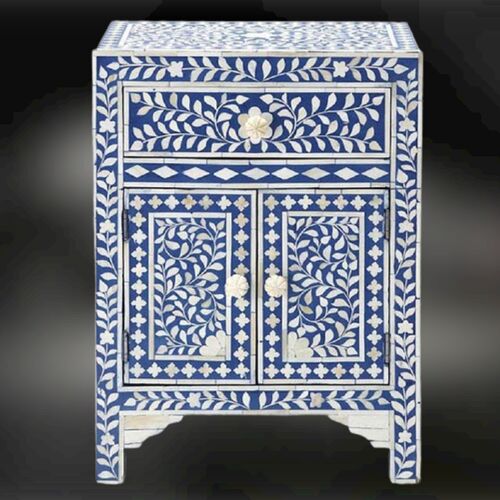 Mother Of Pearl Inlay Side Table, Feature : Attractive Designs, Durable, Easy To Place