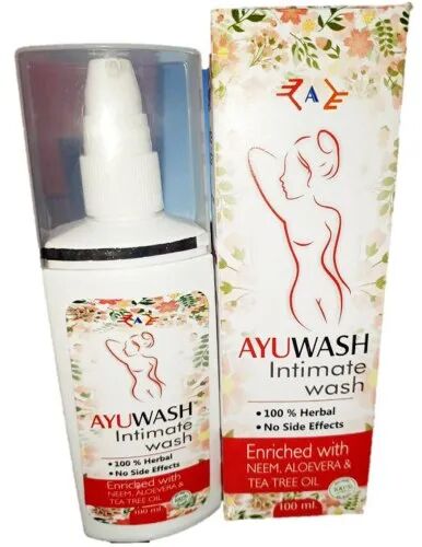 Ayuwash Intimate Wash, For Antibacterial Infection, Packaging Size : 100mL