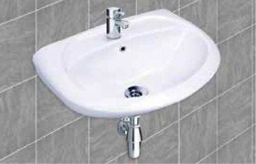 Repose Ceramic Wall Mounted Wash Basin