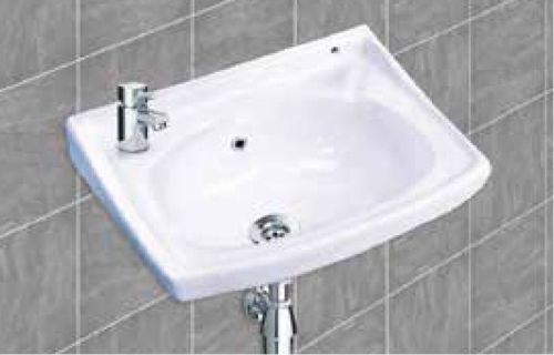 Square Ceramic Wall Mounted Wash Basin