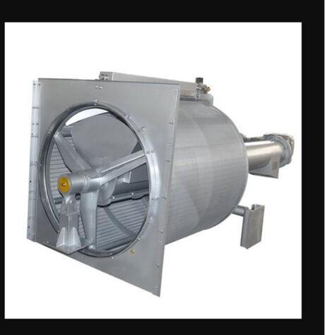 220v Stainless Steel Rotating Drum Fine Screen, For Industrial, Color : Silver