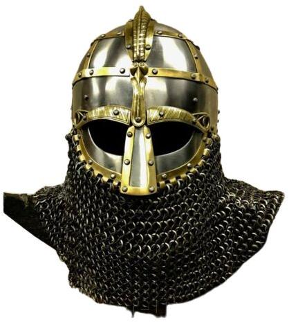 Plain 2.5 Kg Steel Medieval Crusader Helmet, Gender : Male