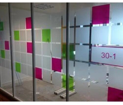 White Vinyl Frosted Glass Film