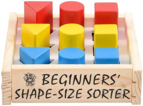 MDF Beginner Shape Size Sorter, For Kids Learning, Color : Multicolor