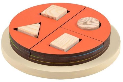 Round MDF Exploring Fractions - Circle, For Kids Playing, Color : Multicolor