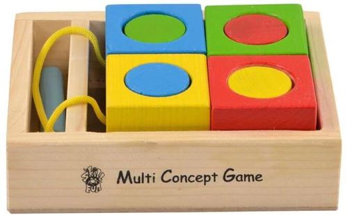 Wood Multi Concept Game, For Kids Playing, Color : Multicolor