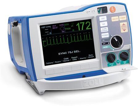Zoll Cardiac Science Defibrillator, Display Type : LED