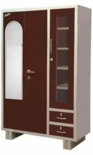 Non Breakable 3 Door Office Steel Almirah, For Home, Size : 4x4x3ft