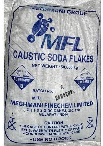 Mlf Caustic Soda Flakes, For Water Treatment Chemicals, Size : 50 Kg