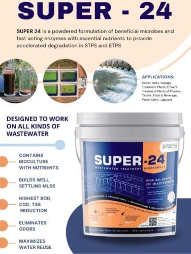 Microbial Biofertilizer, For Water Treatment, Classification : Super 24