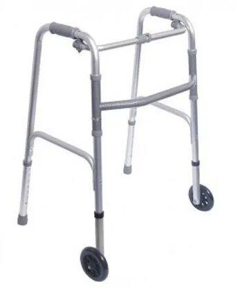 Polished Aluminum Folding Walker