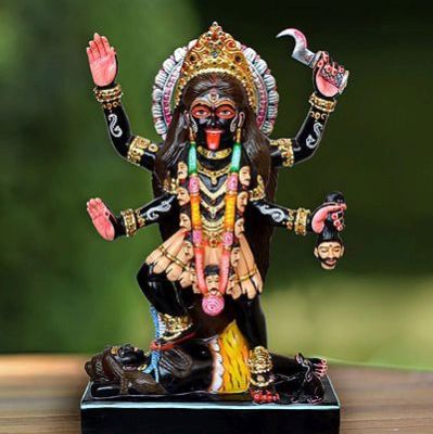 Printed Marble Kali Mata Statue, Packaging Type : Thermocol Box, Carton Box