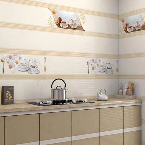 Polished Ceramic Wall Tiles, For Kitchen, Specialities : Perfect Finish, Firebrick, Attractive Design