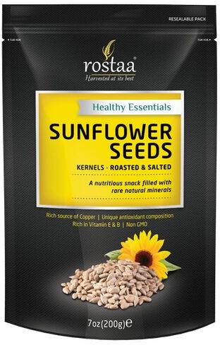 Rostaa Sunflower Seeds, Color : Black