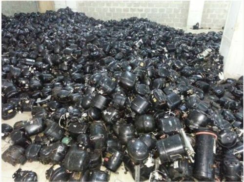 Iron USED REFRIGERATOR COMPRESSOR SCRAPS