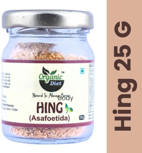 Organic Diet Hing(Asafoetida) Powder, Color : Brown for Flavoring