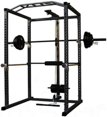 Manual Polished Gym Power Rack, Color : Black
