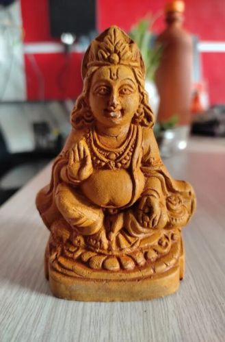 Terracotta Kuber Statue, Packaging Type : Corogatd Box