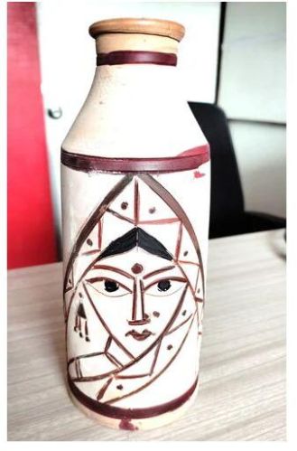 Terracotta Flower Vase, Color : Multi Colored