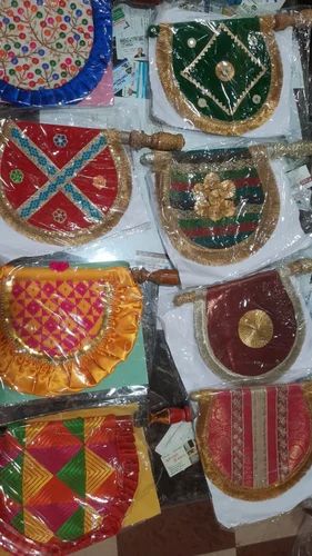 Wooden Handmade Fan, For Decoration, Color : Multicolor