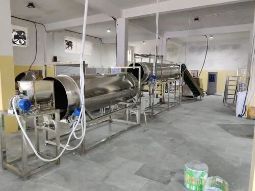 BS 2.5 HP 50Hz SS Masala Flavouring Drum, Capacity : 200 Kg/Hour