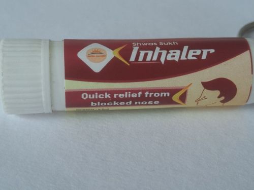 Shwas Sukh Inhaler, Color : White For Personal Use