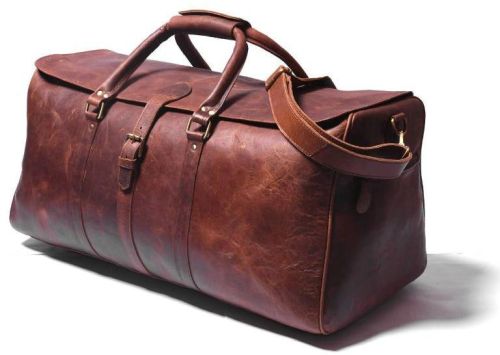 Plain Leather Duffle Bag, Packaging Type : Plastic Packet