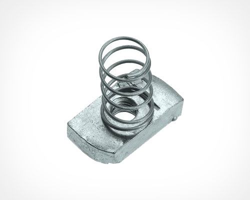 Alumunium Long Spring Channel Nuts, For Fitting Use, Industring Use, Feature : Corrosion Resistant