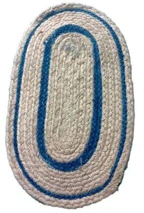 Oval Jute Door Mat, For Home, Hotel, Office, Size : 24x18 Inch