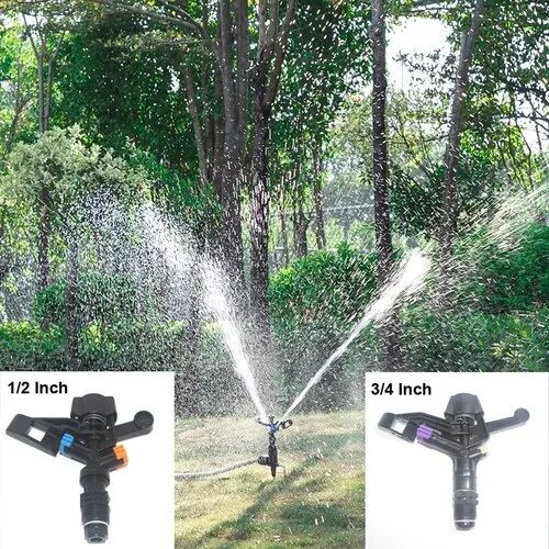 Plastic Irrigation Sprinkler, Color : Black