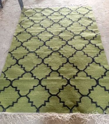 Printed Cotton Kilim Rugs, Shape : Rectangular