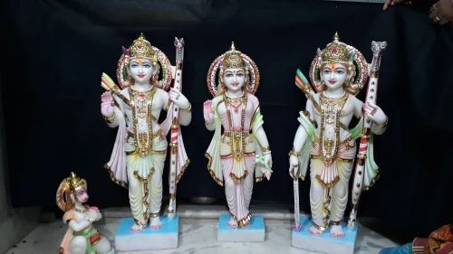 Muilticolor Marble RAM Darbar Statue