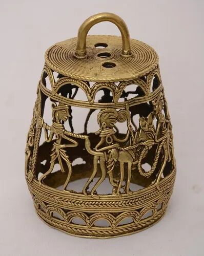 BASTAR ARTS Brass Lamp, Size : 7 Inch