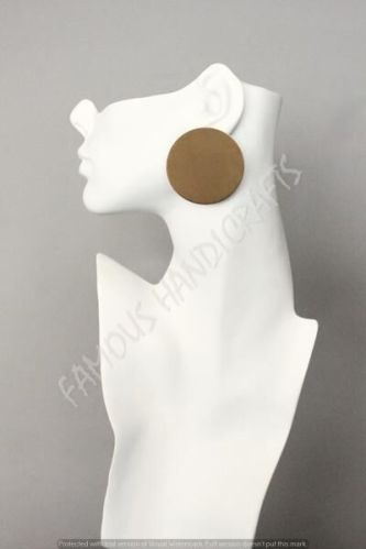 Ladies Round Brass Earrings, Style : Trendy