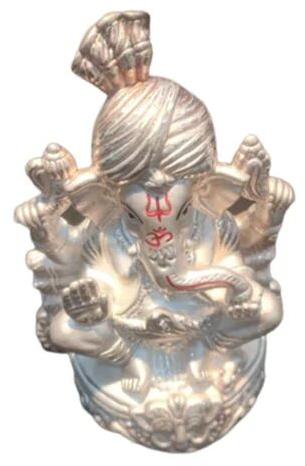 Silver Ganesh Statue 5 inch, Purity : 99.99%