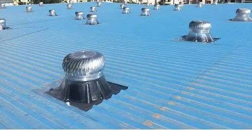 Round 24 Inch Aluminium Roof Ventilator, For Ventilation, Color : Silver