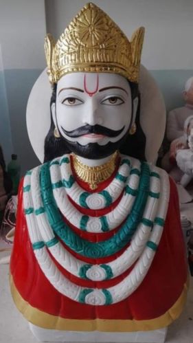 Polished Marble Khatu Shyam Statue, For Worship, Color : White